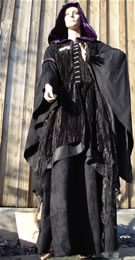 gothic kleid mit mantel